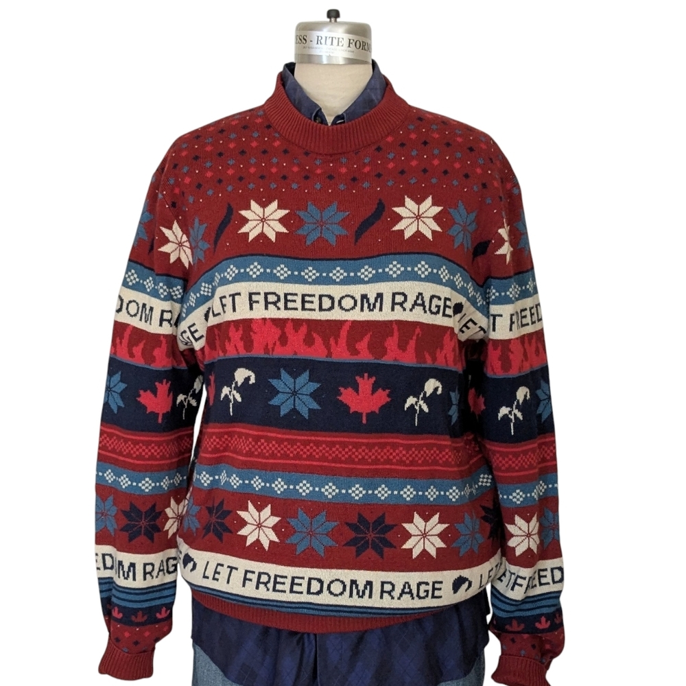Hulu The Handmaid's Tale Let Freedom Rage Sweater Size XL